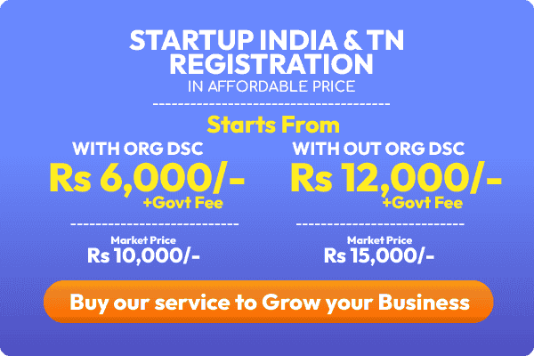 Startup india tn registration price-6000rs